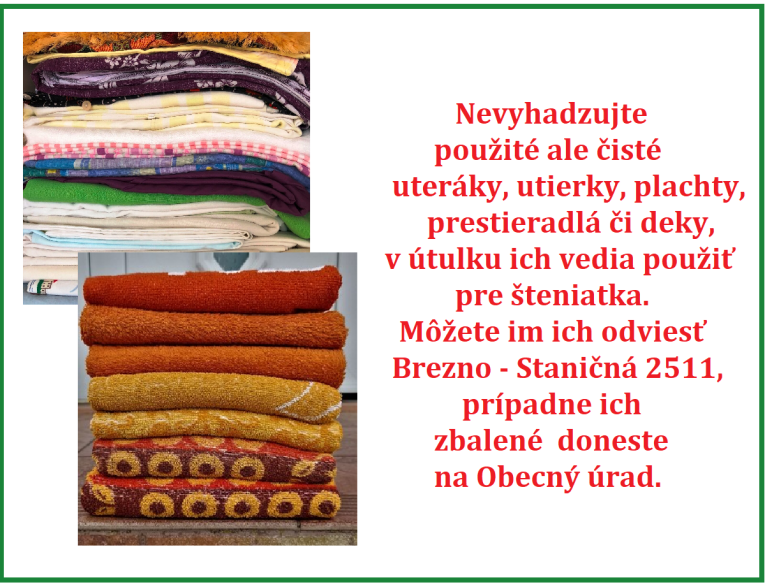 TEXTIL - nevyhadzujte, zíde sa v&nbsp;útulku